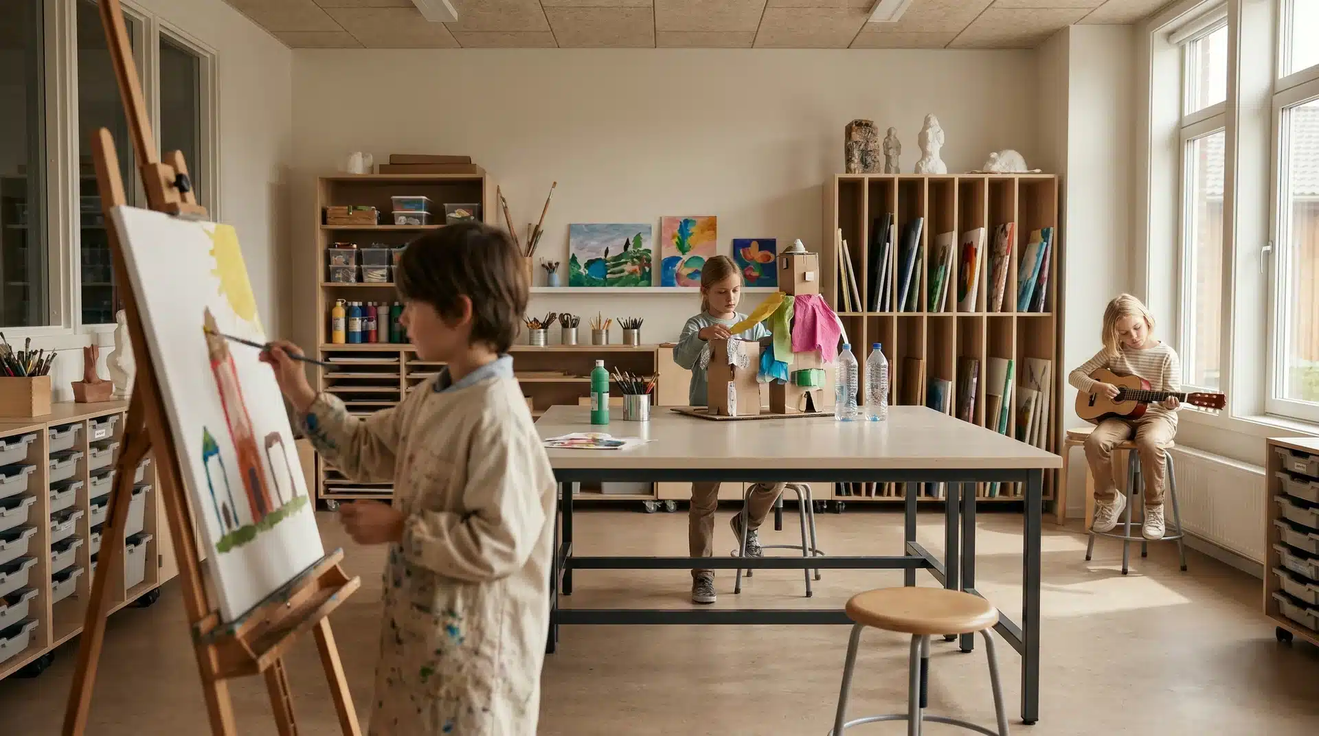 Creative strengths list for children, outlining traits like storytelling, visual imagination, and inventiveness.