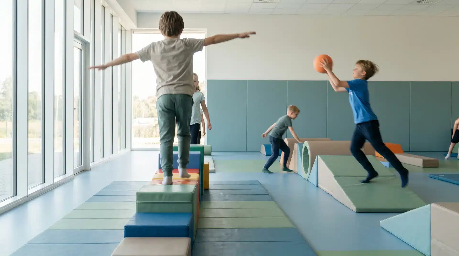 Chart showing a physical strengths list for kids, including fine motor precision, coordination, and stamina.